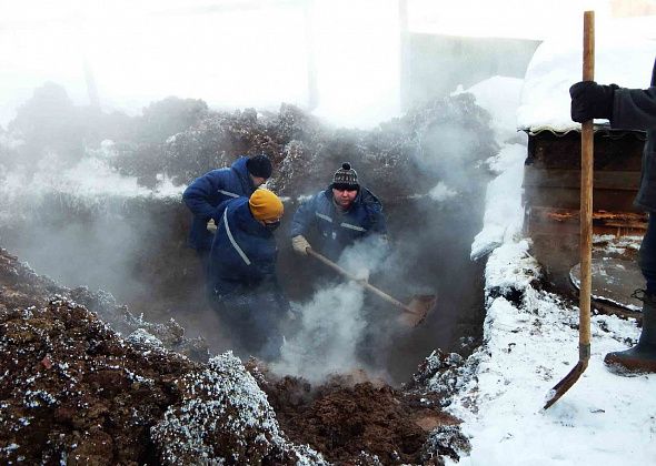Коммунальную аварию в Североуральске устраняли при -30